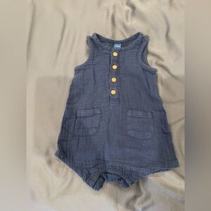Old Navy Henley baby romper.